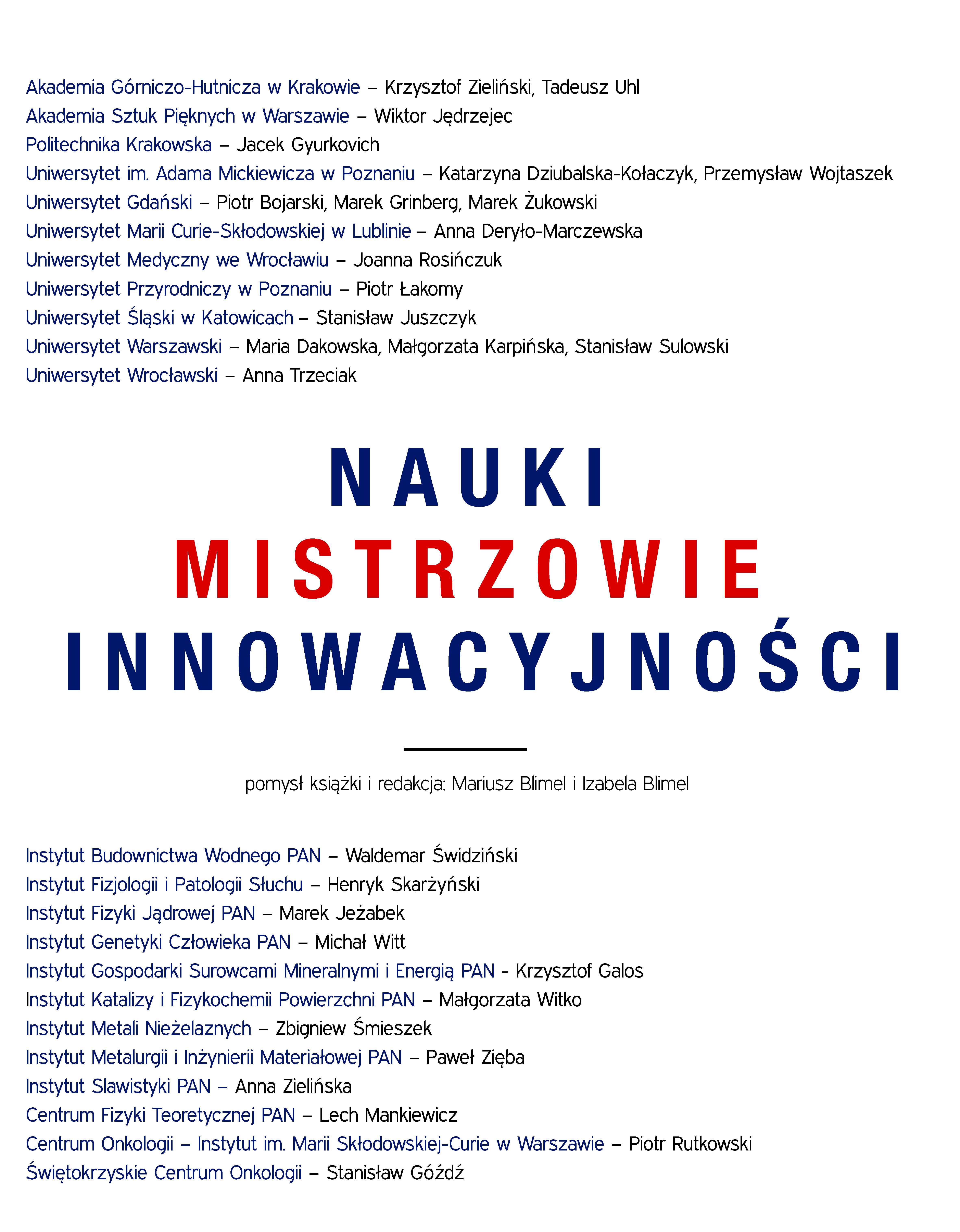 2019 Mistrzowie Nauki i Innowacyjnoci cover